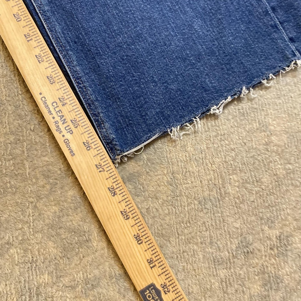 American Eagle Super High-Rise Baggy Wide Leg Jeans Womens 2 Short Blue Denim - Picture 8 of 14